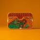 "Money Toad" Hand-Painted Leather Card Holder, Personalized Engraving, Attract Prosperity, Luxury Box, Art Wallet, Accessories, Personalized Gifts
