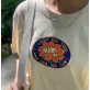 “Luonvuituoi" Cotton T-Shirt - Emotion, Breathable Cotton T-Shirt, Three-Quarter Sleeve T-Shirt, Embroidered Pattern T-Shirt