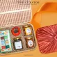 "Flavors Of Vietnam" Gift Box, Authentic Vietnamese Product Set, Chocolate, Robusta Coffee, Nut Jam, Tea Jar, Woven Bamboo Gift Box, Vietnamese Gifts
