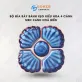 Bộ Đĩa Bày Bánh Kẹo Kiểu Hoa 4 Cánh Men Xanh Hỏa Biến, Gốm Sứ Bát Tràng, Gốm Nghệ Thuật, Trang Trí Nội Thất, Đĩa Sò Và Bát Tròn, Quà Tân Gia Tinh Tế