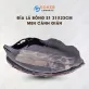 Chestnut Brown Fire-Glazed Kalanchoe Leaf Plate, 31 x 23cm, Bat Trang Ceramics, Leaf-Shaped Ceramic Plate, Handmade Ceramics, Vietnamese Ceramics