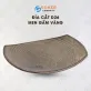 Đĩa Cắt Men Gấm Vàng Hỏa Biến, 26 x 19cm, Gốm Sứ Bát Tràng, Đĩa Gốm Cao Cấp, Khay Gốm Sứ, Thiết Kế Phá Cách, Gốm Sứ Việt Nam, Quà Tặng Tinh Tế