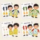 DIY Vietnamese Ao Dai Boy Paper Dolls,  Cute Hand-Drawn Images, Paper Cut Toys, DIY Toys, High Quality Ivory Paper, Unique Gifts, Handmade Gifts