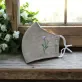 Khẩu Trang Thêu Tay Hoa Tím Được May 3 Lớp Từ Vải Linen, Sản Phẩm Thủ Công Làm Nên Một Sản Phẩm Thơ Mộng Và Cực Kì Thân Thiện Môi Trường