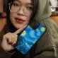 The "Starry Night" Hand-Drawn Leather Phone Case, inspired by Van Gogh's iconic painting with signature or name engraving, making it the perfect art phone case and a thoughtful personalized gift.