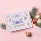 Celebrate the season with the "Adorable Christmas Bunny" Hand-Drawn Card—a vintage purple masterpiece, original artwork on paper, complete with envelope and stickers, a perfect Christmas gift