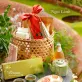 Celebrate a peaceful spring with the "Sweet and Wholesome" Tet Gift Basket, a luxurious corporate gift featuring Vietnamese specialty treats, beautifully presented in a traditional handwoven basket.