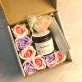 The Kraft Box Scented Candle & Wax Flower Gift Set offers a pleasant & emotional fragrance, making it the perfect romantic birthday gift and gift for her