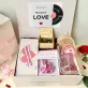 The "Actually" Valentine Gift Box creates a romantic love melody, featuring a charming music box, elegant glass, and decadent chocolate - the perfect Valentine's Day gift for her to cherish and celebrate love