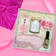 The Scent of Serenity Gift Set is the perfect way to enjoy a relaxing moment, featuring a scented candle, scent spray, eye mask, and massage roller—an elegant Women's Day gift box designed to pamper and rejuvenate, making it the ultimate gift for her