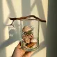 The Flying Jellyfish Jar is a creatively shaped seashell jar, a mesmerizing DIY artwork in glass, bringing the ocean home - a perfect artistic decoration and gift for her.