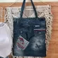 "7Color" slim tote bag from old jeans honors creative souls through unique denim craftsmanship, offering a fashionable accessory that makes an impressive and meaningful handmade birthday gift."7Color" slim tote bag from old jeans honors creative souls through unique denim craftsmanship, offering a fashionable accessory that makes an impressive and meaningful handmade birthday gift."7Color" slim tote bag from old jeans honors creative souls through unique denim craftsmanship, offering a fashionable accessory that makes an impressive and meaningful handmade birthday gift.