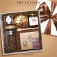 Enjoy Simplicity gift box evokes emotion through natural charm, featuring premium tea set with fine chocolate and pure honey, presented in warm brown tones as meaningful birthday or elegant corporate luxury gift.