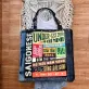 Túi tote Saigonese từ jeans tái chế – túi tote cỡ lớn mang dấu ấn thời gian sinh động, phụ kiện thời trang bền vững, quà sinh nhật sáng tạo, quà lưu niệm Sài Gòn độc đáo.
