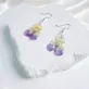 Khuyên tai resin ép hoa păng xê yêu thương qua từng cánh hoa, bông tai hoa khô thiên nhiên phụ kiện thủ công quà sinh nhật ấn tượng