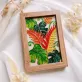 Tranh kính vườn thực vật rực rỡ sắc màu nhiệt đới, bắt sáng lung linh - tranh thủ công trang trí nhà cửa, quà tân gia cao cấp, quà sinh nhật sang trọng