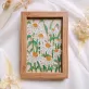 Khung tranh hoa cúc thủy tinh từ resin nét đẹp tinh khiết mỗi ngày, tranh resin nghệ thuật trang trí nhà cửa quà tân gia tinh tế sinh nhật