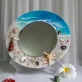 Gương sóng biển epoxy resin đính chữ theo yêu cầu sống động từ hơi thở, gương trang trí độc đáo thủ công quà tân gia cá nhân hóa