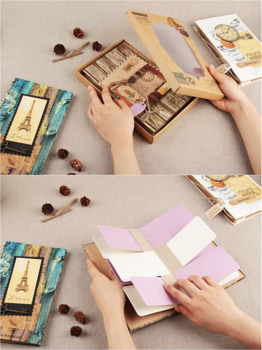 Album Ảnh Handmade FLY, Chât Liệu Giấy Cứng Cao Cấp, Thiết Kế Cổ Điển, Lưu Giữ Hình Ảnh Kỉ Niệm, Sản Phẩm Thủ Công.