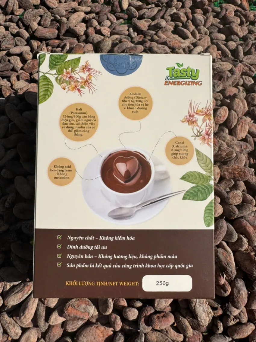 Instant cocoa powder box with 10 packs, rich chocolate flavor preserved, safe ingredients, a nutritious drink for breakfast or a thoughtful health gift. Instant cocoa powder box with 10 packs, rich chocolate flavor preserved, safe ingredients, a nutritious drink for breakfast or a thoughtful health gift.