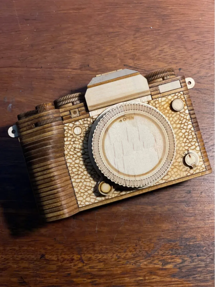 Real Scale C.FJ.XT5 Wooden Camera Assembly Model, Sharp Every Detail, 119-Step Assembly Wood Model, Creative Toy, Collectible Item, Vietnamese Souvenirs Real Scale C.FJ.XT5 Wooden Camera Assembly Model, Sharp Every Detail, 119-Step Assembly Wood Model, Creative Toy, Collectible Item, Vietnamese Souvenirs