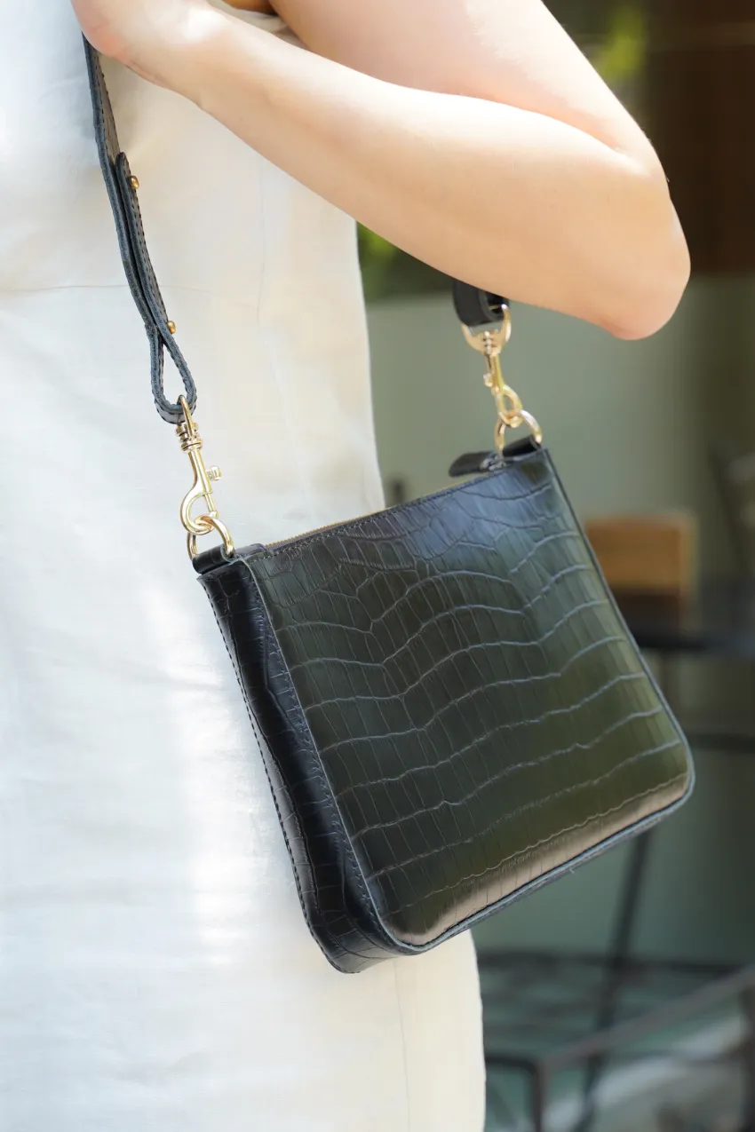 Sling Leather Crossbody Bag, Luxurious And Classy Appearance, Sleek And Sophisticated Design, Versatile For Many Styles