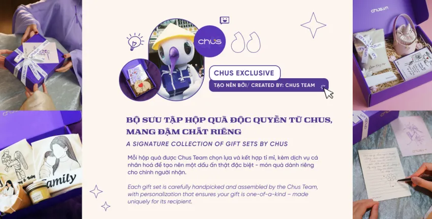 Những hộp quà được tạo nên bởi Chus Team
