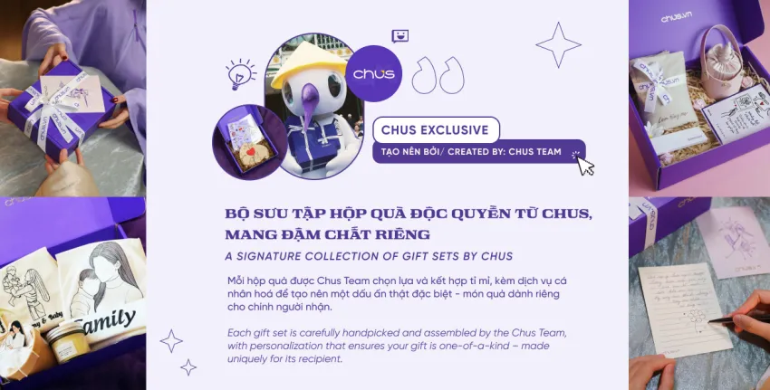 Những hộp quà được tạo nên bởi Chus Team