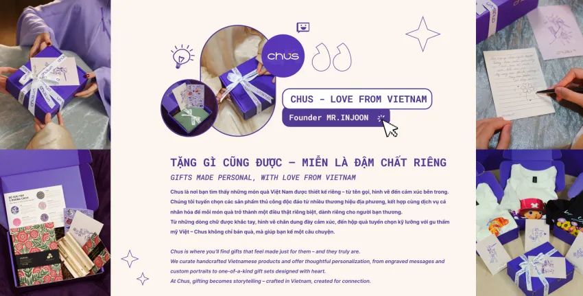 Exclusive gift boxes created by Chus Team
