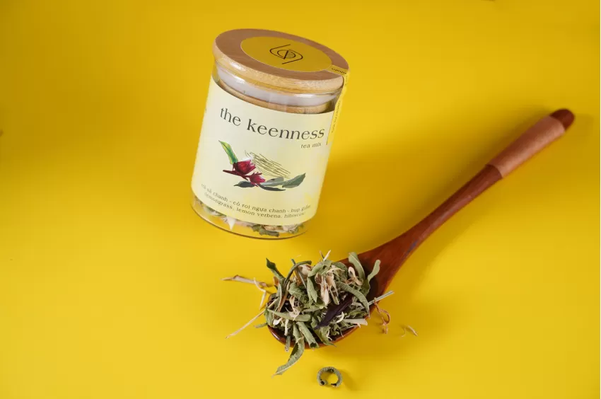 The Keenness Tea Blend, Herbal Tea for Focusing, Detox Tea, Cooling Tea, Herbal Blend, Anti-Aging, Vietnamese Herbs