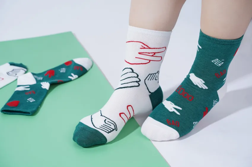 Tất Thắng Recycled Socks, Reinforced Hammer-Toe Area Socks, Socks Made From Recycled Plastic, Odor-Resistant Socks, Unisex High-Calf Socks