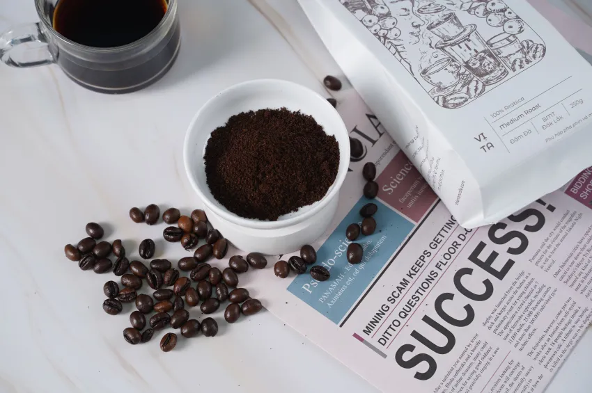 Vi Ta' Arabica And Robusta Coffee Blend, Vietnamese Coffee Blend, Traditional Vietnamese Coffee, Hand-Roasted Coffee Beans, Gift Coffee