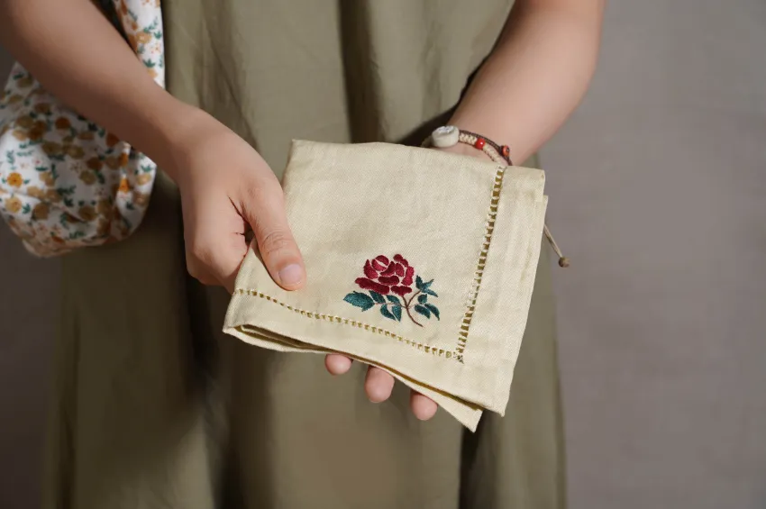 Vietnamese embroidery is an old skill, taught from parents to their kids for many years.