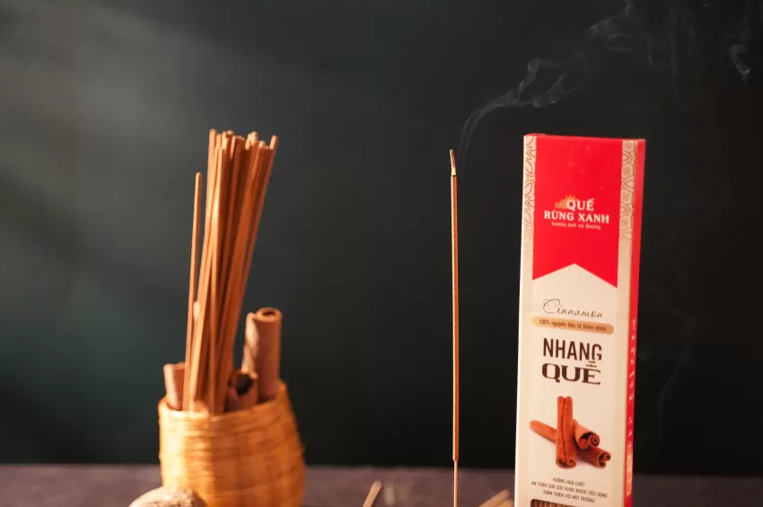 Cinnamon Incense, 30cm, Cinnamon And Herbal Ingredients, With A Gentle And Natural Fragrance, Safe For Health, Large Size