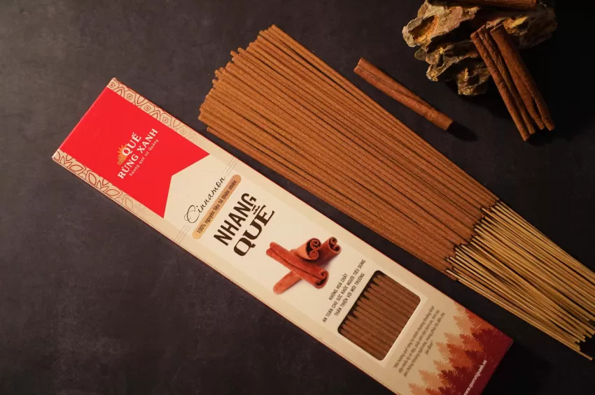 Cinnamon Incense, 30cm, Cinnamon And Herbal Ingredients, With A Gentle And Natural Fragrance, Safe For Health, Large Size