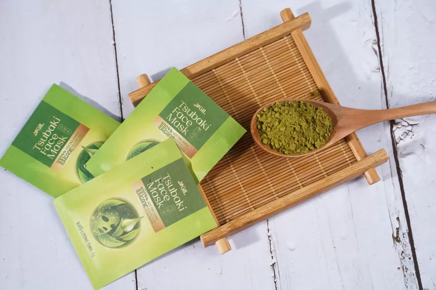 Tsubaki Green Tea Powder Face Mask