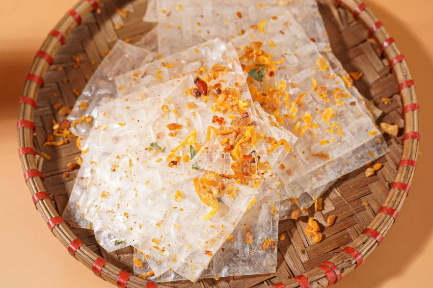 Spicy Chicken Floss And Chili Flakes Rice Paper, Deliciously Spicy Rice Paper, Addictive Snack, Specialty Food, Super Popular Snack