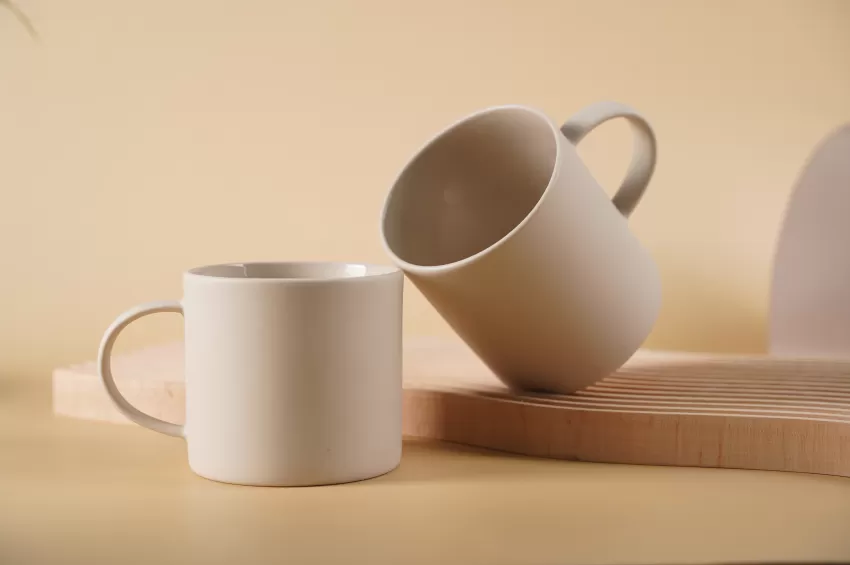 Bare Ceramic Cup, Minimalist Style, Neutral Colors, Simple Design, Excellent Heat Resistance, Handcrafted Product, Made in Vietnam