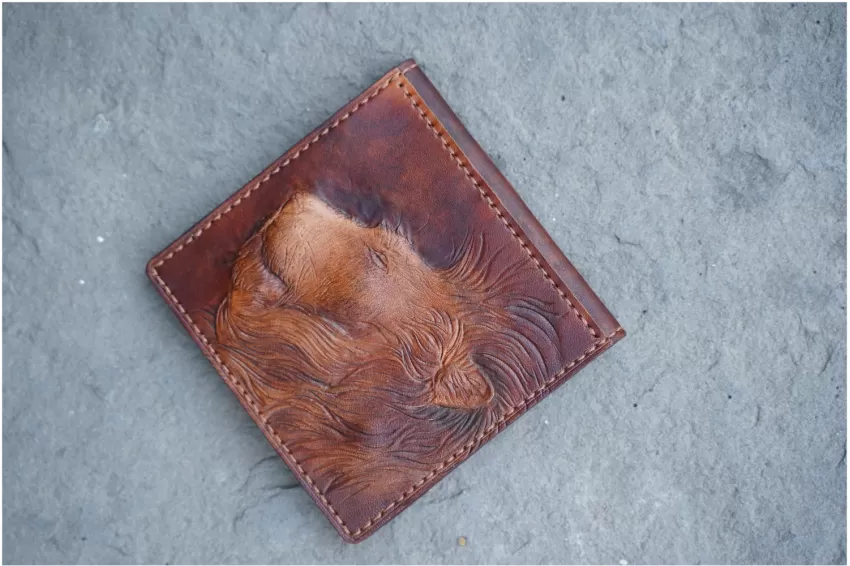 Carved Leather Wallet Carved Leather Wallet