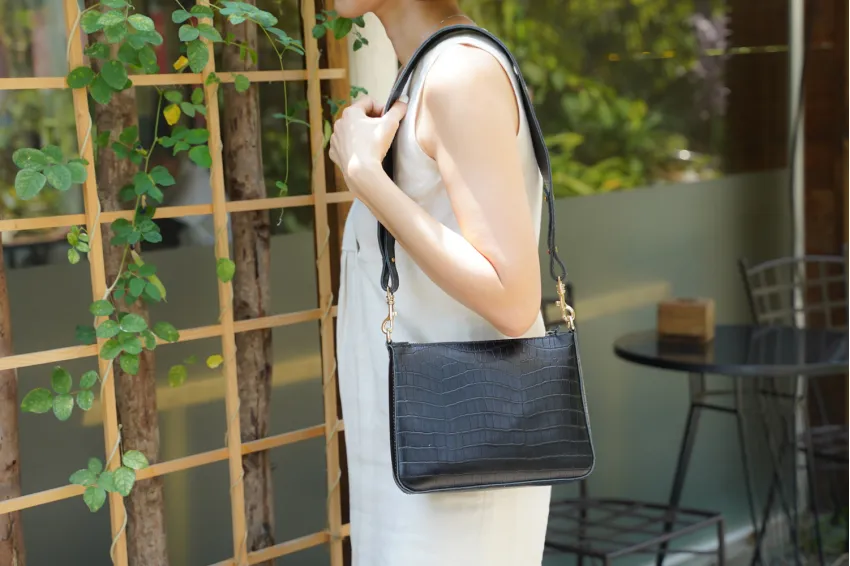 Sling Leather Crossbody Bag, Luxurious And Classy Appearance, Sleek And Sophisticated Design, Versatile For Many Styles