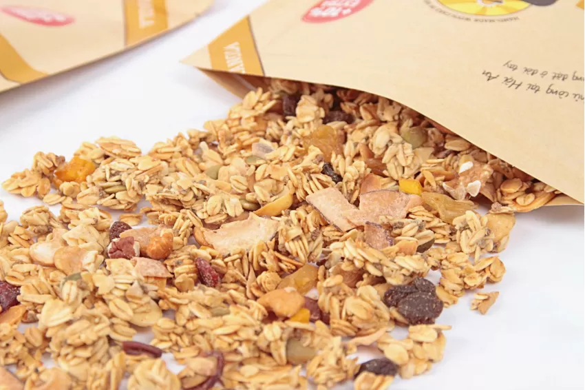 All Day Crunchy Granola, Instant Cereal, Vegan Cereal, Weight-Loss Granola, Dietetic Granola, Nutritional Cereal