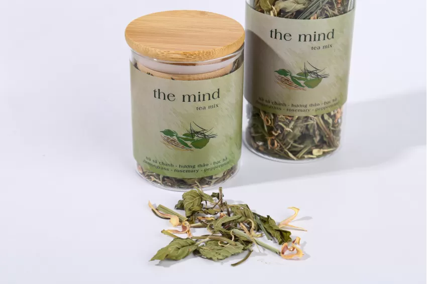 The Mind Tea , Herbal Tea, Anxiety Support Tea, Relaxation Tea, Stress Relief Tea, Vietnamese Clean Ingredients, Healthy Gift