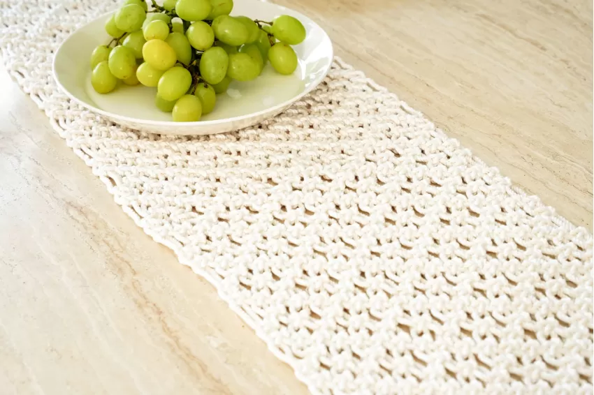 Macrame Tablecloths, Dining Table Decoration, Boho Style, Made from Cotton, Meticulous Design, Elaborate Handcrafted Technique