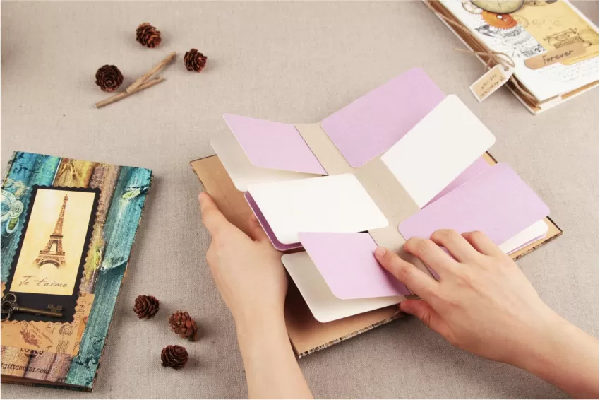 Album Ảnh Handmade FLY, Chât Liệu Giấy Cứng Cao Cấp, Thiết Kế Cổ Điển, Lưu Giữ Hình Ảnh Kỉ Niệm, Sản Phẩm Thủ Công.