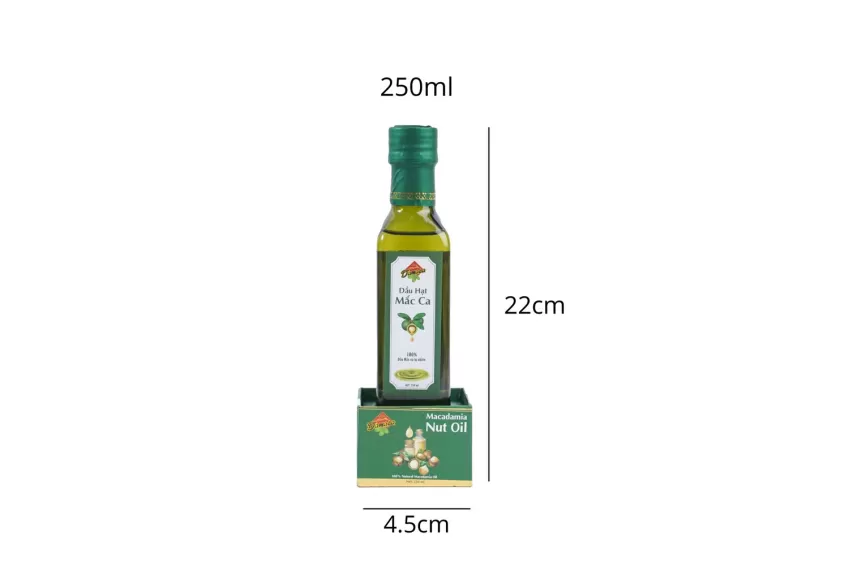 Dầu Hạt Macca 250ml, Dầu Hặt Mắc Ca Ép Lạnh, Dầu Ăn Dinh Dưỡng Mắc Ca, Dầu Macca Cho Bé Ăn Dặm, Thần Dược Cho Sức Khỏev