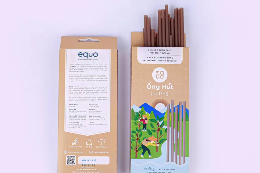 Coffee Straws, Made from Natural Ingredients, Natural Color, Gentle Fragrance, Safe to Use, Environmentally Protective Product, Corporate Gift