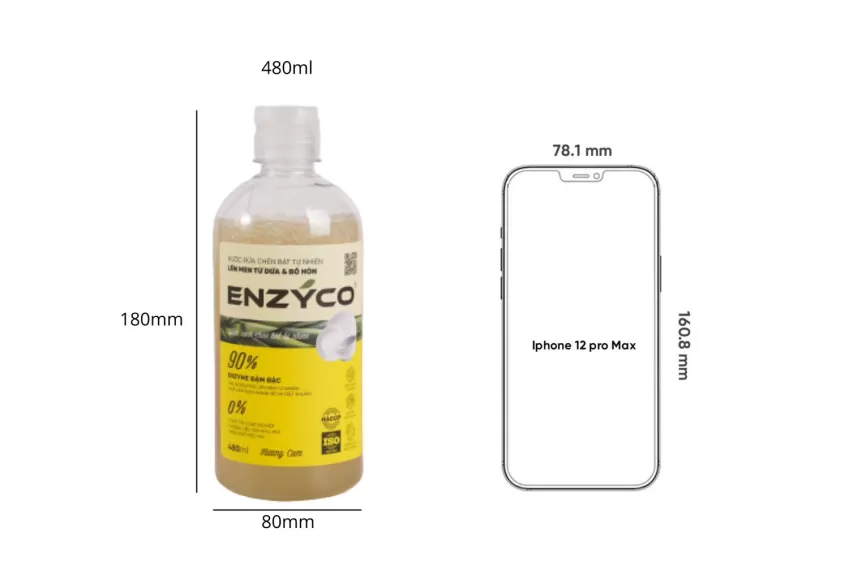 Bio Washing-up Liquid, Natural Ingredients, Bio-Enzyme Technology, Effectively Removes Stubborn Stains, Efficient Odor Elimination,