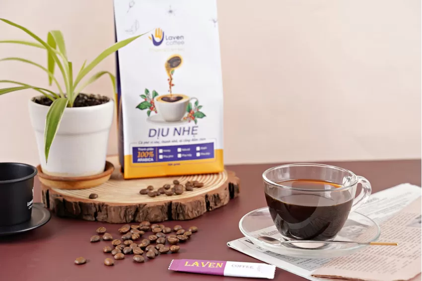 "Diu Nhe” Arabica Coffee, Arabica Coffee, Fresh Ingredients, Exquisite Flavor, Pleasant Taste, Eco-friendly, Coffee Culture, Coffee Lovers, Corporate Gift