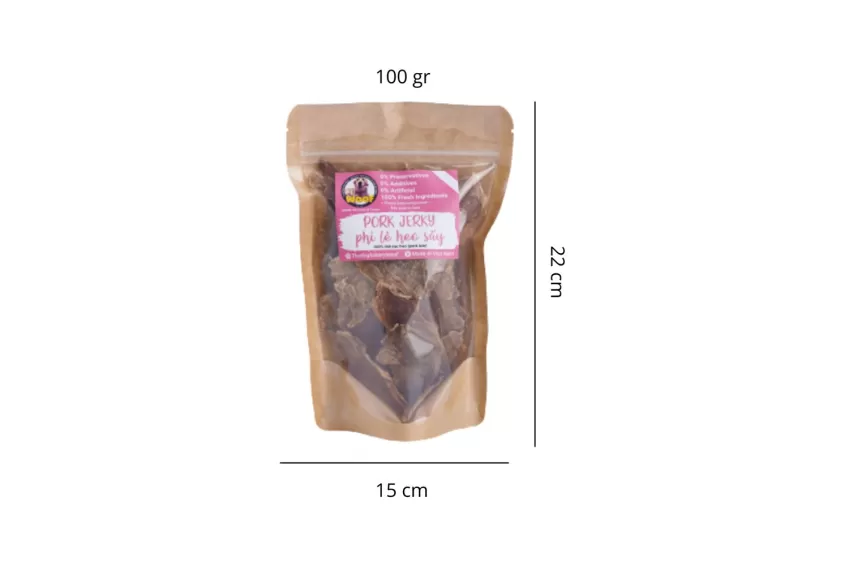 Pork Jerky For Dogs - Woof Food & Treats, Dog Food, Pet Snack, Dog Treat, Dried Pork Slices, Nutritious Pet Snack