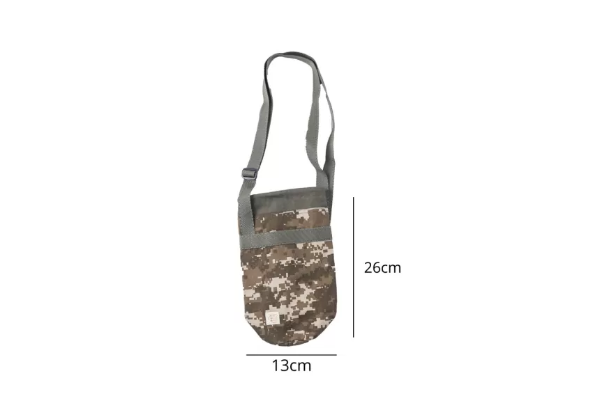 Camouflage Crossbody Bottle Holder, Striped Pattern, Military Style, Compact And Convenient Design, Gift For Men